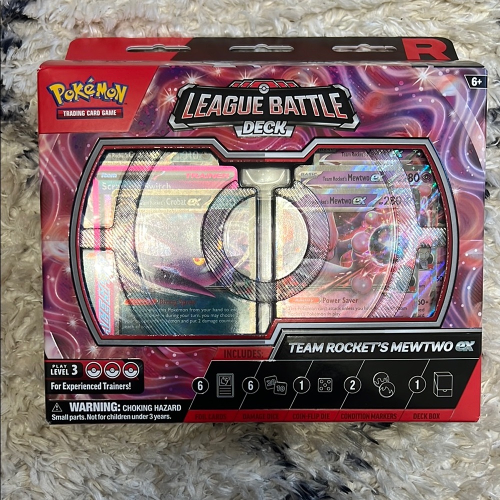 Pokemon League Battle Deck - Team Rocket's Mewtwo EX - Red and Black